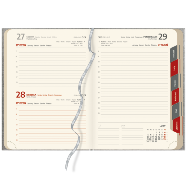 kalendarz książkowy A5 dzienny | DD04