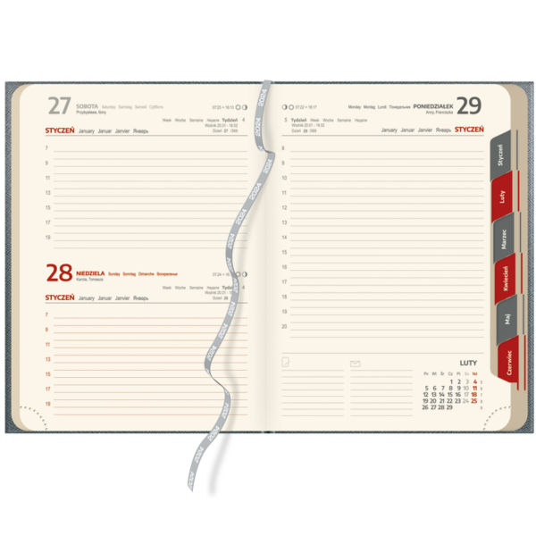 kalendarz książkowy A5 dzienny | DD05