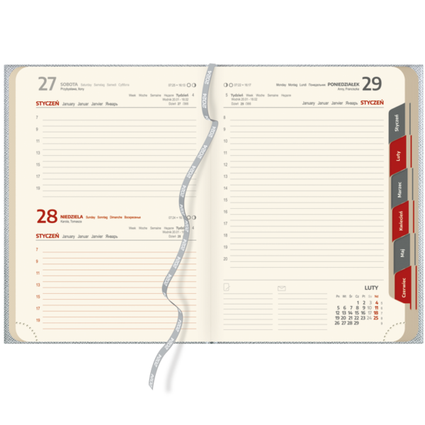 kalendarz książkowy A5 dzienny | DD06