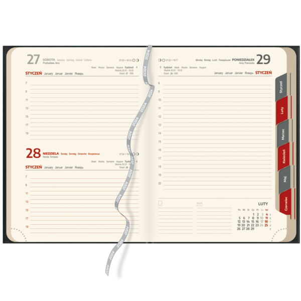 kalendarz książkowy A5 dzienny | DD08