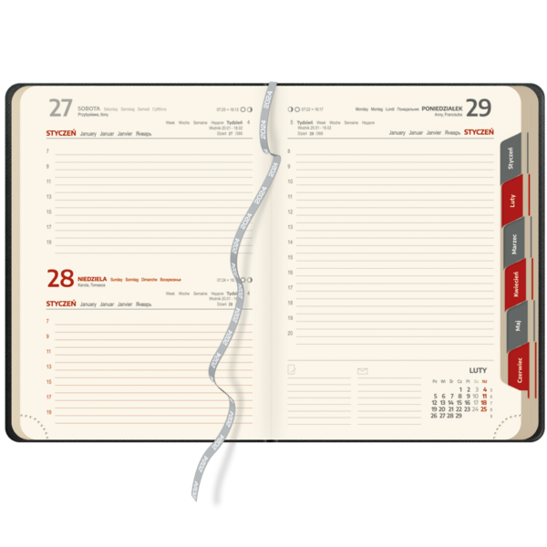 kalendarz książkowy A5 dzienny | KK17