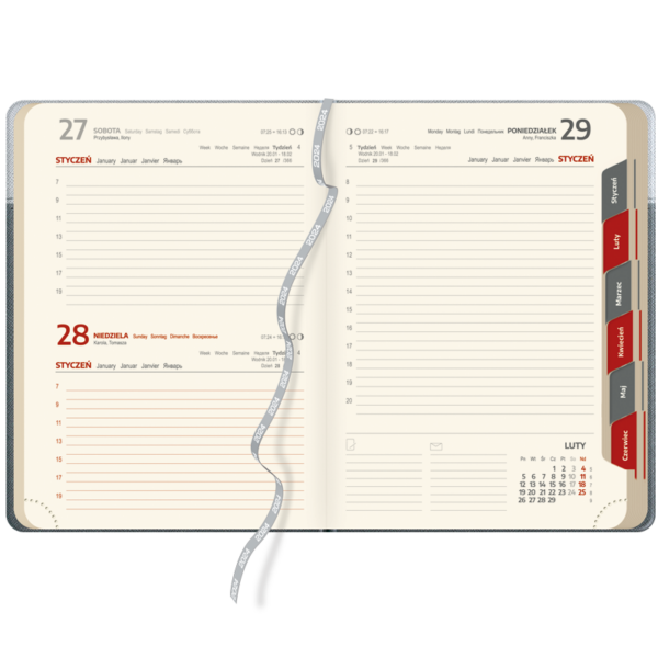 kalendarz książkowy A5 dzienny | KK21