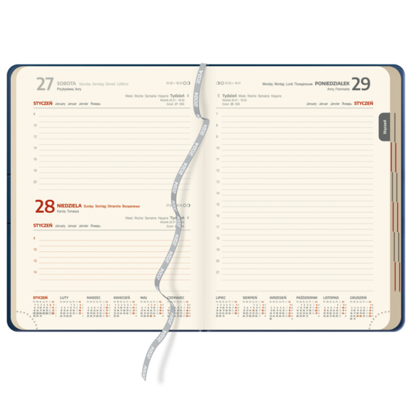 kalendarz książkowy B5 dzienny | KK26