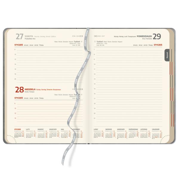 kalendarz książkowy B5 dzienny | KK30