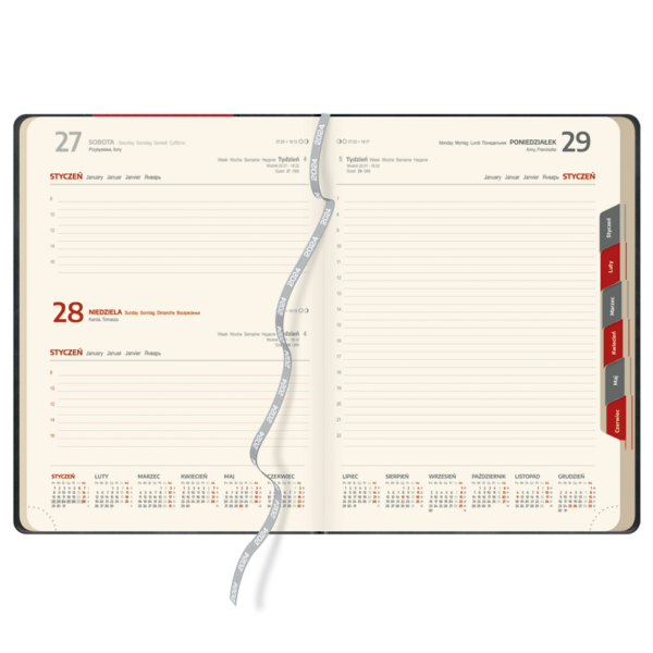 kalendarz książkowy A4 dzienny | KK41