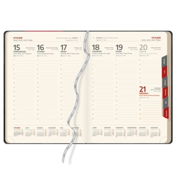 kalendarz książkowy A4 tygodniowy | KK47