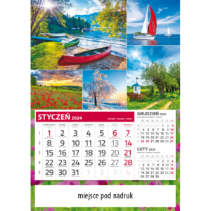 kalendarz jednodzielny tani MIX | TT102