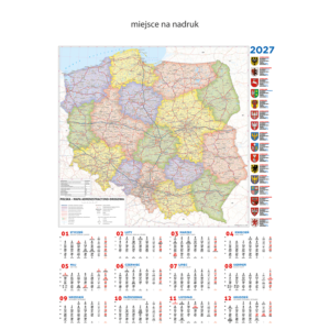 Kalendarz plakatowy MAPA | B77