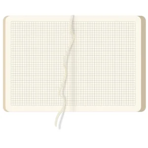 Blok notesowy A5 kremowy w kratkę | BLN 125