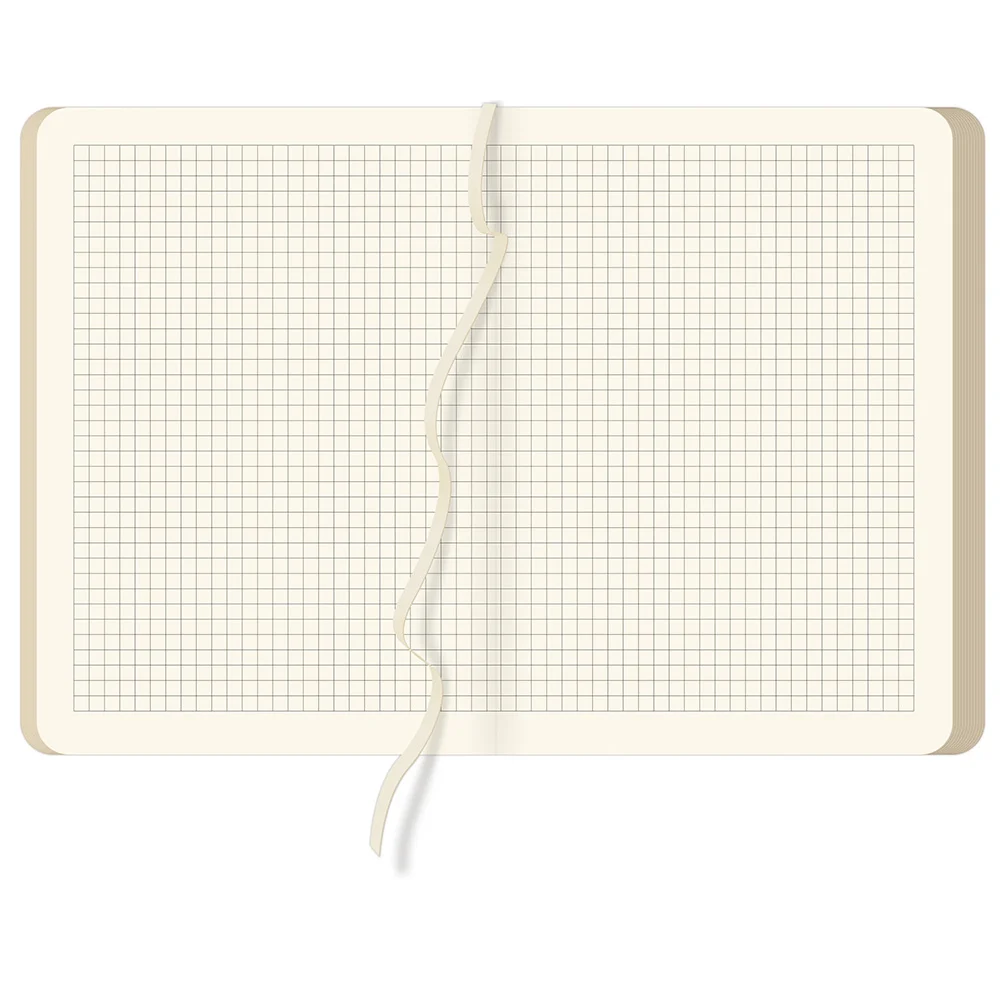 Blok notesowy A5 kremowy w kratkę | BLN 125
