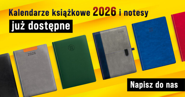Kalendarze książkowe i notesy 2026 – rozpocznij promocję firmy
