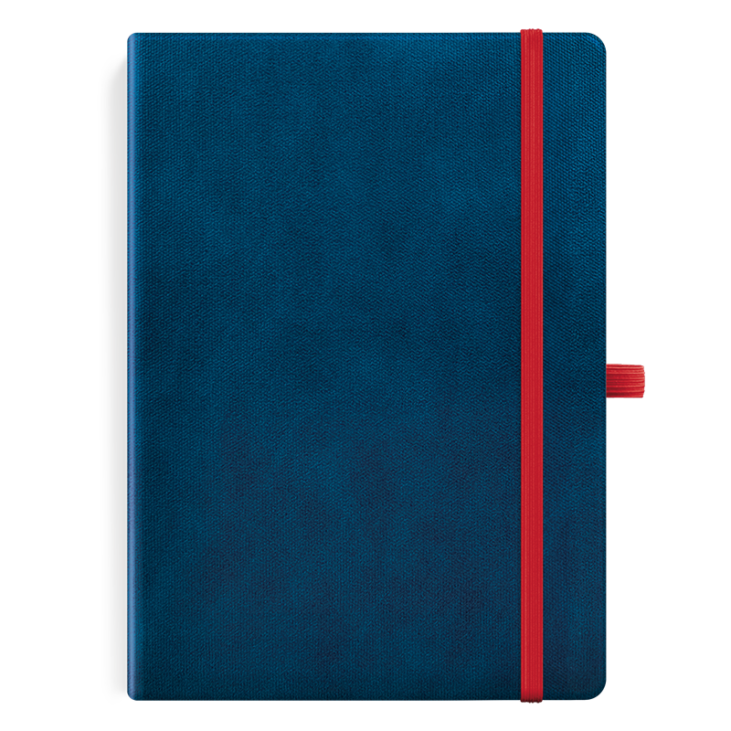 Notes A5 szyty z uchwytem na długopis i gumką zamykającą | N11